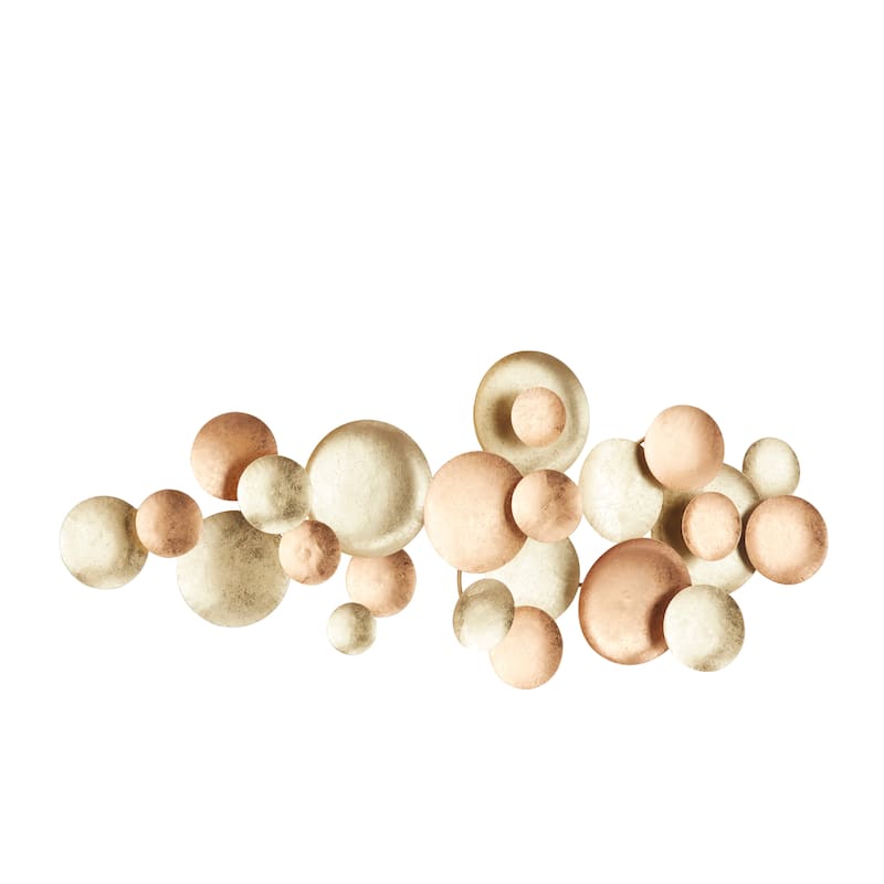 CosmoLiving by Cosmopolitan Bronze Metal Plate Home Wall Decor