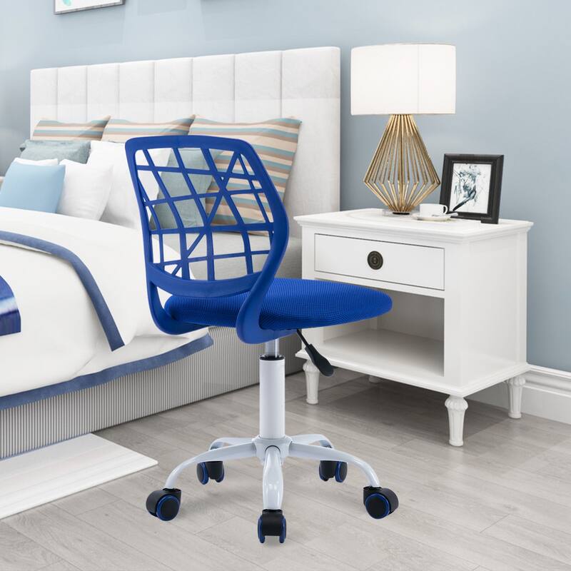 Mesh Ergonomic Swivel Armless Kids Study Chair with Adjustable Height