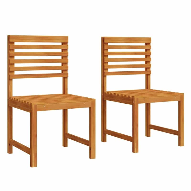 vidaXL Garden Chair 50 x 50 x 91cm Solid Acacia wood - 19.7 x 19.7 x 35.8