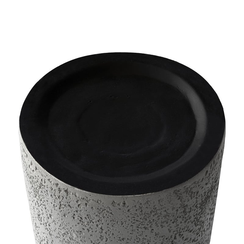 Travertine Stone Finish End Table Accent Side Table