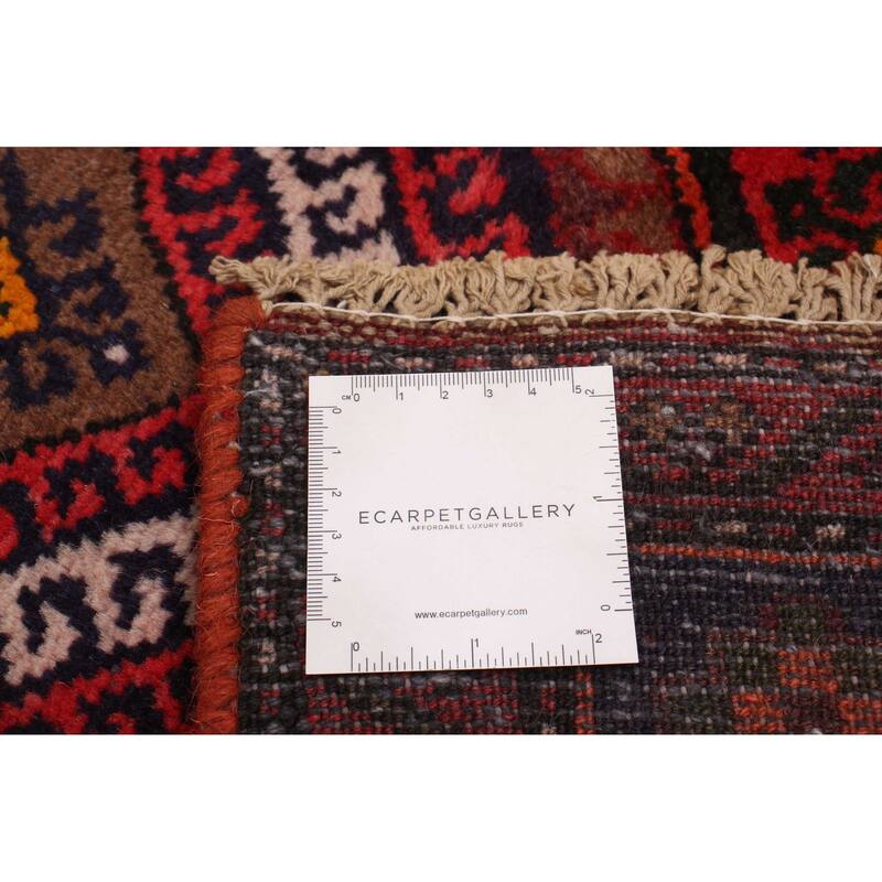 ECARPETGALLERY Hand-knotted Andelz Red Wool Rug - 3'10 x 7'3