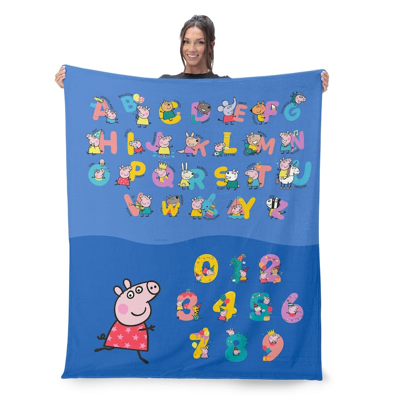 Hasbro Peppa Pig Silk Touch Throw Blanket