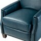 preview thumbnail 86 of 96, Gladis Modern Retro Genuine Leather Recliner with Nailhead Trim Set of 2 by HULALA HOME