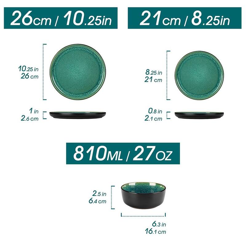 Vancasso PLAYA Kiln-Change Glaze Dinnerware Sets (16/18/24pc)