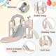 preview thumbnail 19 of 43, Toddler Slide and Swing Set 5 in 1, Kids Playground Climber Slide Playset with Telescope, Freestanding Combination