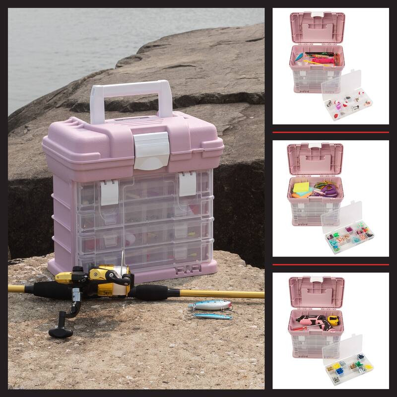 Portable Tool Box - Small Parts Organizer with Drawers and Customizable Compartments for Hardware, or Crafts by Stalwart