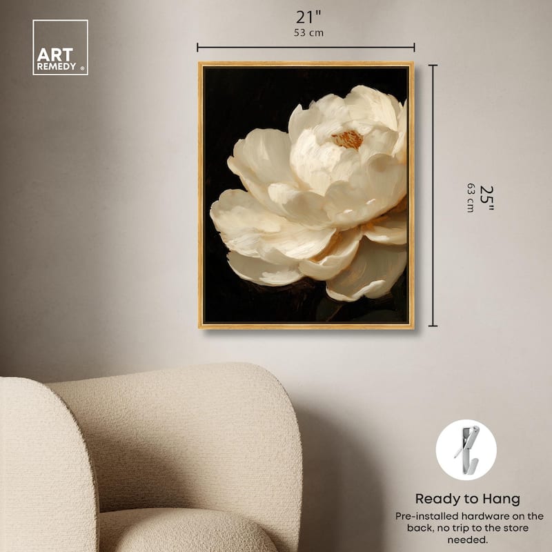 Dramatic Bloom Canvas by Art Remedy