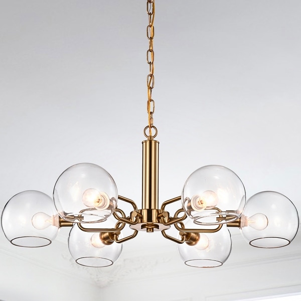 6 light chandelier with shade