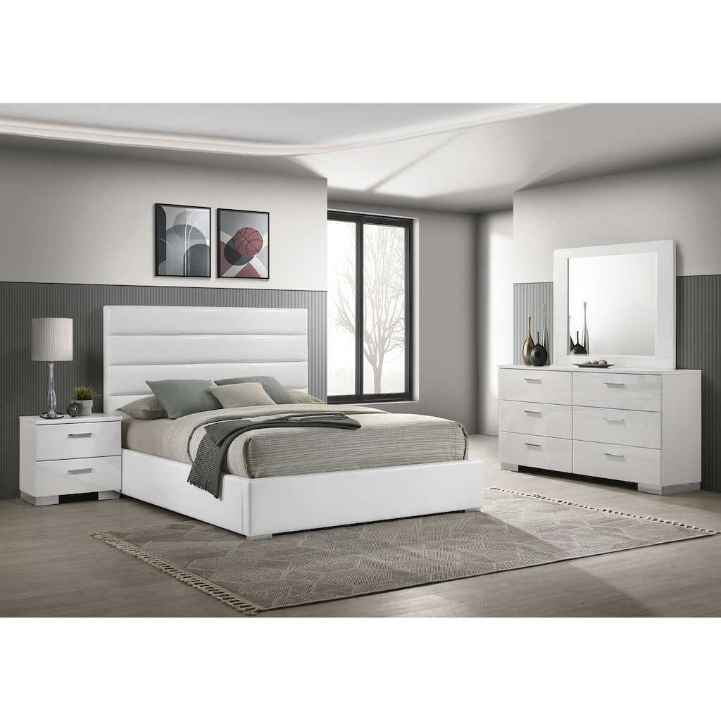 Felicity Bedroom Set White High Gloss