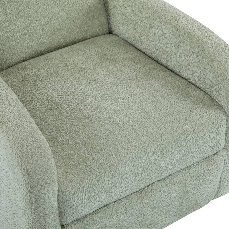 Roomfitters 360 Swivel Glider Recliner Chair, Modern Cozy Upholstered Accent Seating