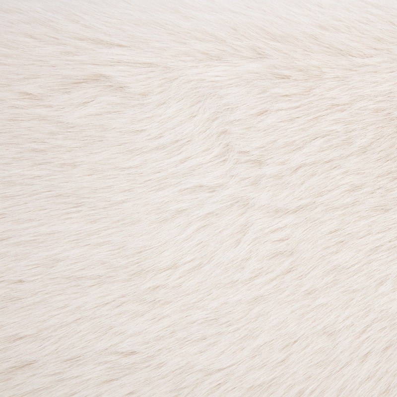 Rebecca Faux Upholstered Bed Cream