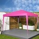 preview thumbnail 13 of 13, GDY 10 x 10 Outdoor Canopy Pop Up Canopy Tent with Slant Leg Pink