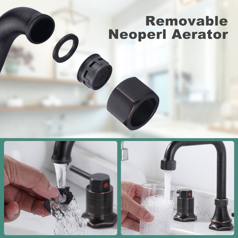 WOWOW Modern-Style Bathroom Faucet with Pop-Up Drain