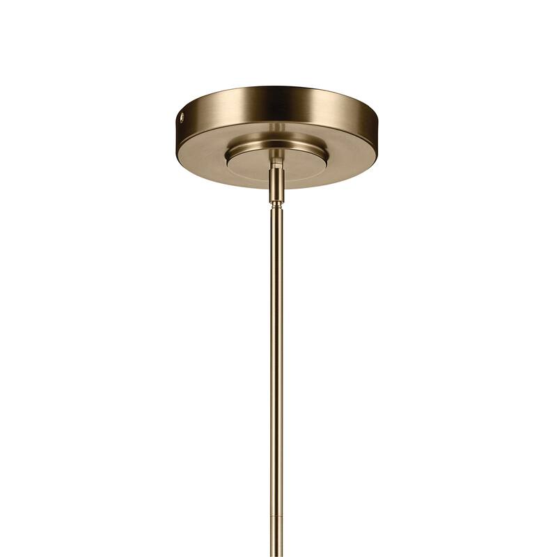 Riven 48.25 Inch LED 1 Light Linear Chandelier with Clear Fluted Glass in Champagne Bronze