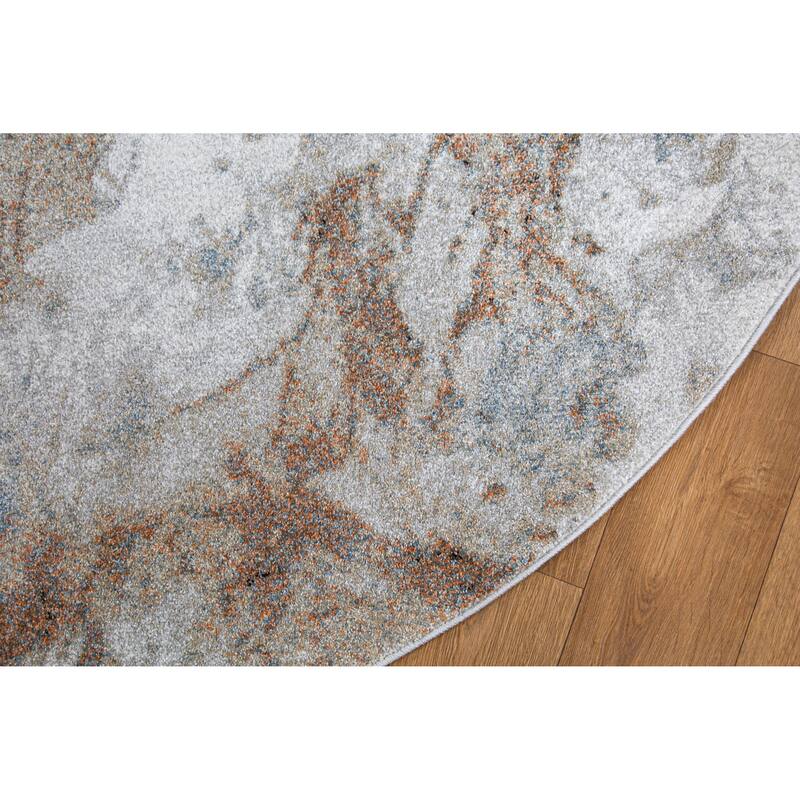 Marina Collection Abstract Multicolor Area Rug