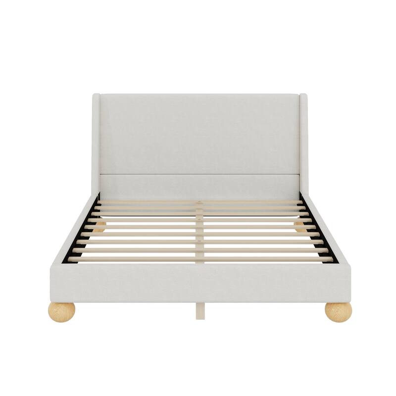 Velvet Upholstered Platform Bed