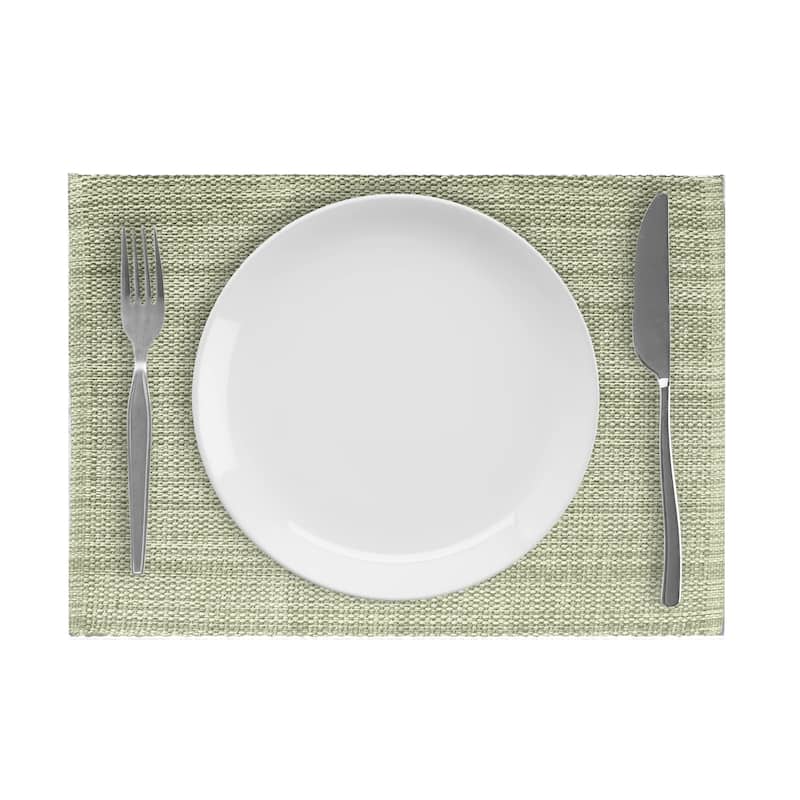 Fabstyles Casual Classic Cotton Placemat Set of 6 - 13x19