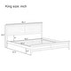 preview thumbnail 11 of 46, Modern White Solid Wood Queen Platform Bed