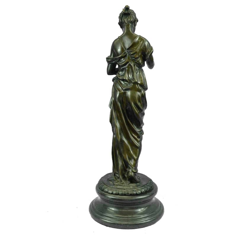 Signed Original Milo Maiden Gets In Touch With Nature Bird Bronze Sculpture Deco