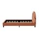 preview thumbnail 7 of 8, Basketball Upholstered Twin Bed, Sport Style, Orange, No Box Spring