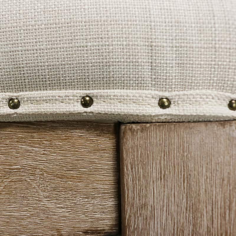 Cairona Tufted Textile 34-inch Shelved Ottoman Table