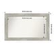 preview thumbnail 77 of 119, Dove Greywash Framed Non-Beveled Custom Wall Mirror, Bathroom Vanity Mirror Outer Size: 46 x 28