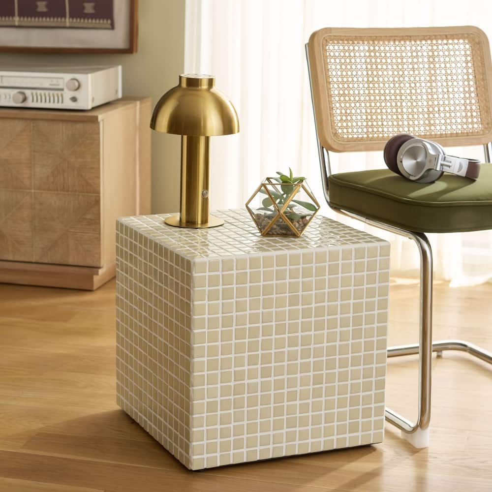 SAFAVIEH Home Hikari Cube Accent Table - 16"W x 16"D x 16"H