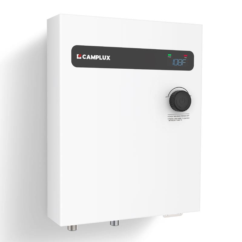 CAMPLUX 3.5 GPM 18 kW Tankless Electric Water Heater Bed Bath