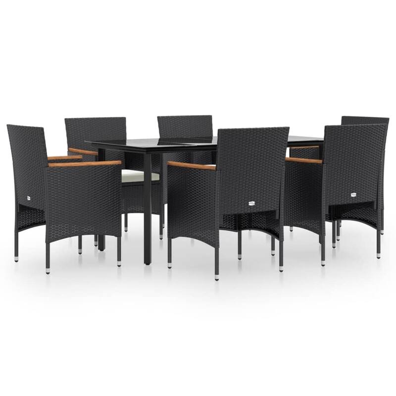vidaXL Patio Dining Set Outdoor Dining Set Table and Chair Set for Garden