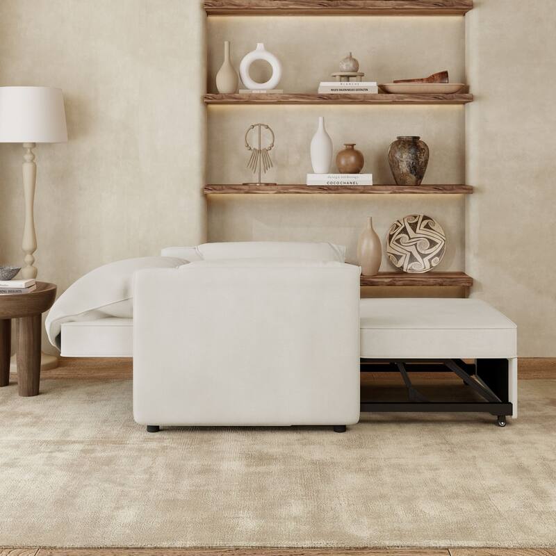 Pull-out Sofa Bed, 3-in-1 Convertible Sleeper