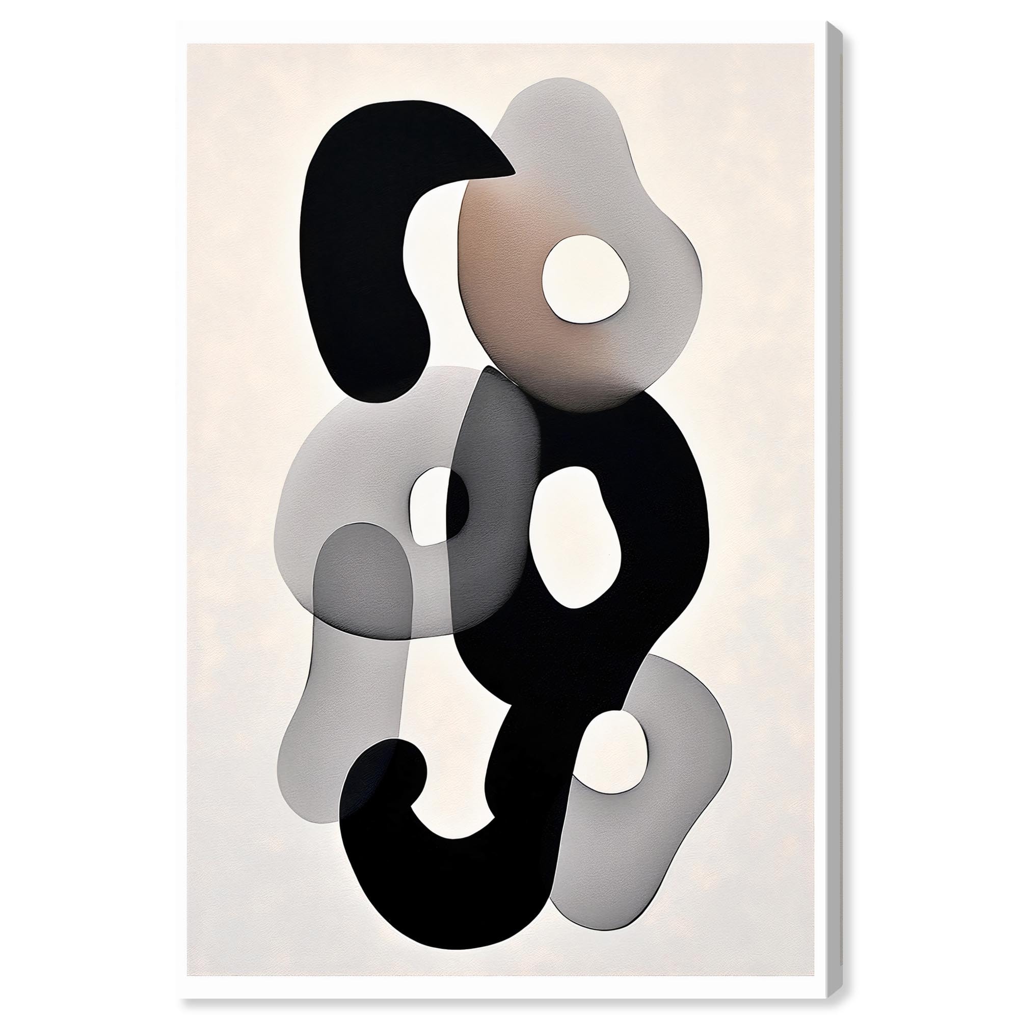 One Bracelet Canvas Modern Neutral Wall Art by Art Remedy, Gallery Wrapped