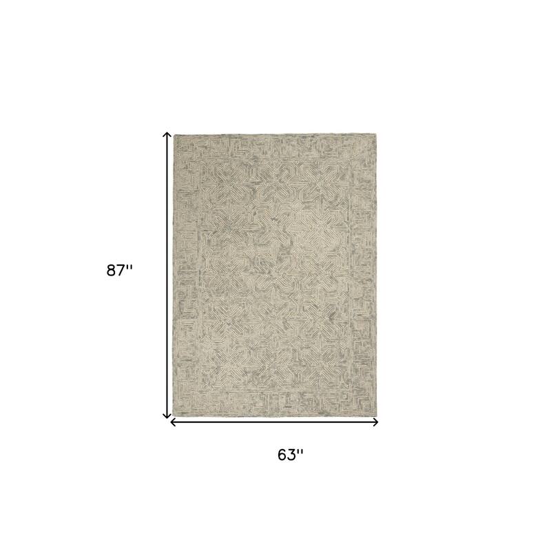 Dunuc Power Loomed Geometric Abstract Modern Soft Area Rug By HomeRoots