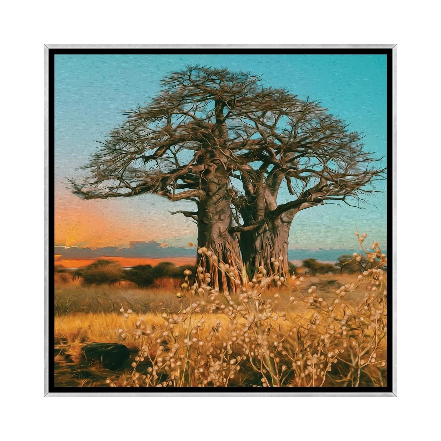 iCanvas "Baobab Of African Nature" by Ievgeniia Bidiuk Framed