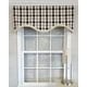 preview thumbnail 1 of 0, RLF Home Bison Check Cornice Valance with Brush Trim