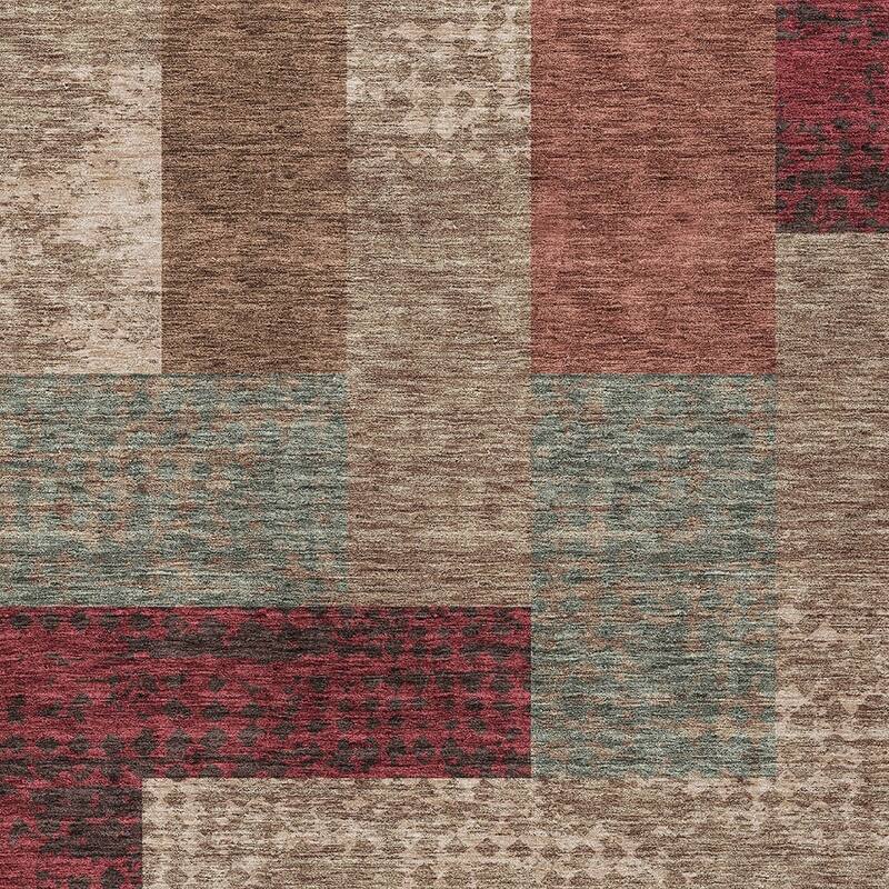 HomeRoots Geometric Transitional Rectangle Outdoor Rug