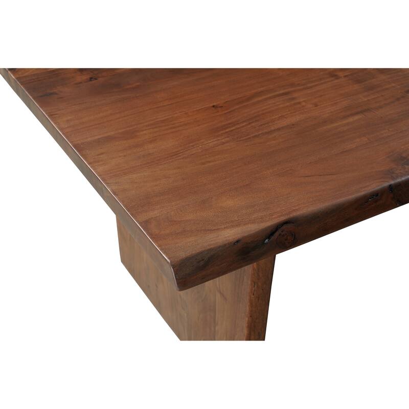 Cedar Live Edge Solid Wood Dining Table