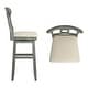 preview thumbnail 24 of 30, Ronda Napoleon Back Wood Swivel Chair