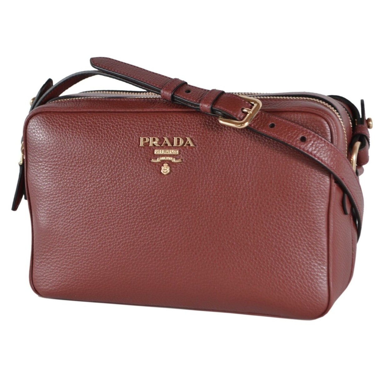 Prada 1BH079 Rubino Vitello Leather 