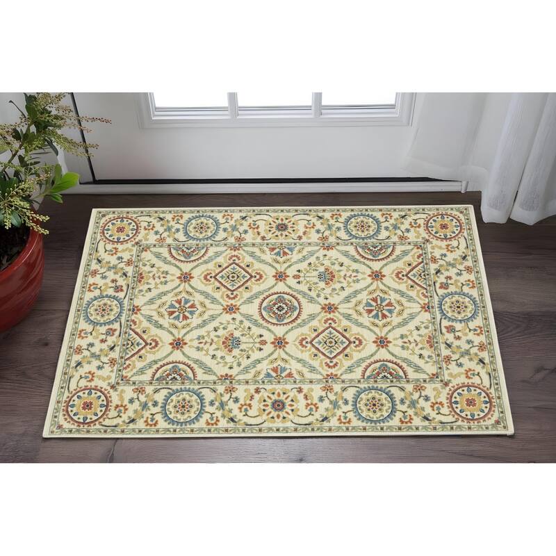 HomeRootsOriental Traditional Runner Area Rug - 36.22' X '23.62' X '0.32