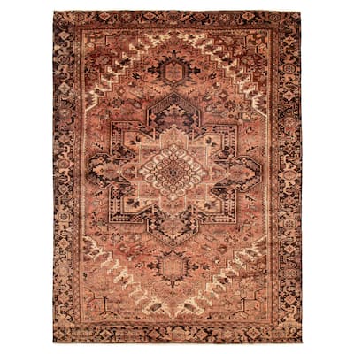 ECARPETGALLERY Hand-knotted Sarabi Copper Wool Rug - 9'5 x 12'8