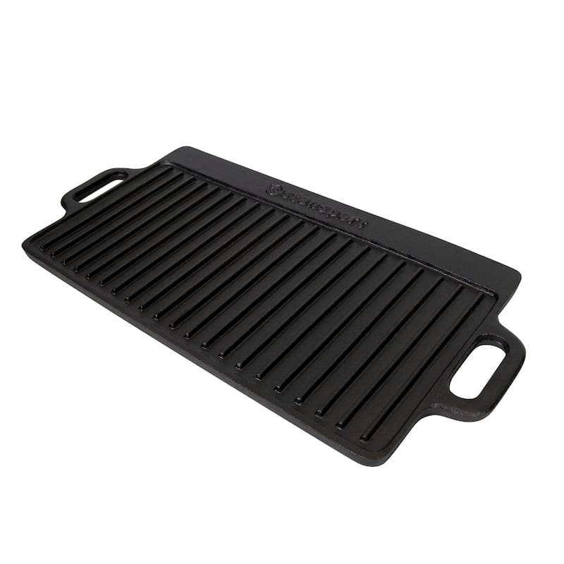 Stansport Pre-Seasoned Cast Iron Griddle with Reversible Cooking Surface