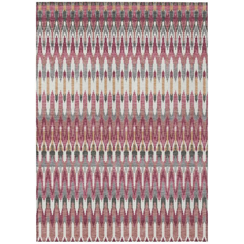 HomeRoots Southwestern Transitional Rectangle Outdoor Rug