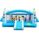 preview thumbnail 1 of 7, Multifunctional Jump 'n Slide Inflatable Bouncer for Kids Complete Setup with Blower - 198" x 180" Play Area - 96" Tall - N/A Kids