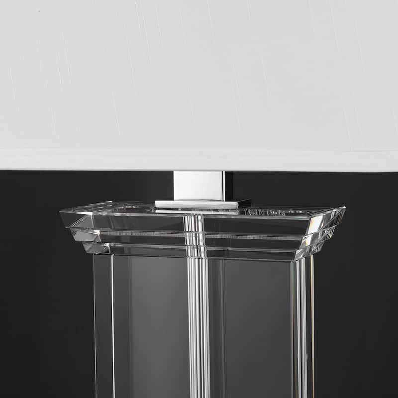 SAFAVIEH Couture Lighting Hildburga 24-inch Crystal Table Lamp - 14 In W x 10 In D x 24 In H - 14Wx10Dx24H