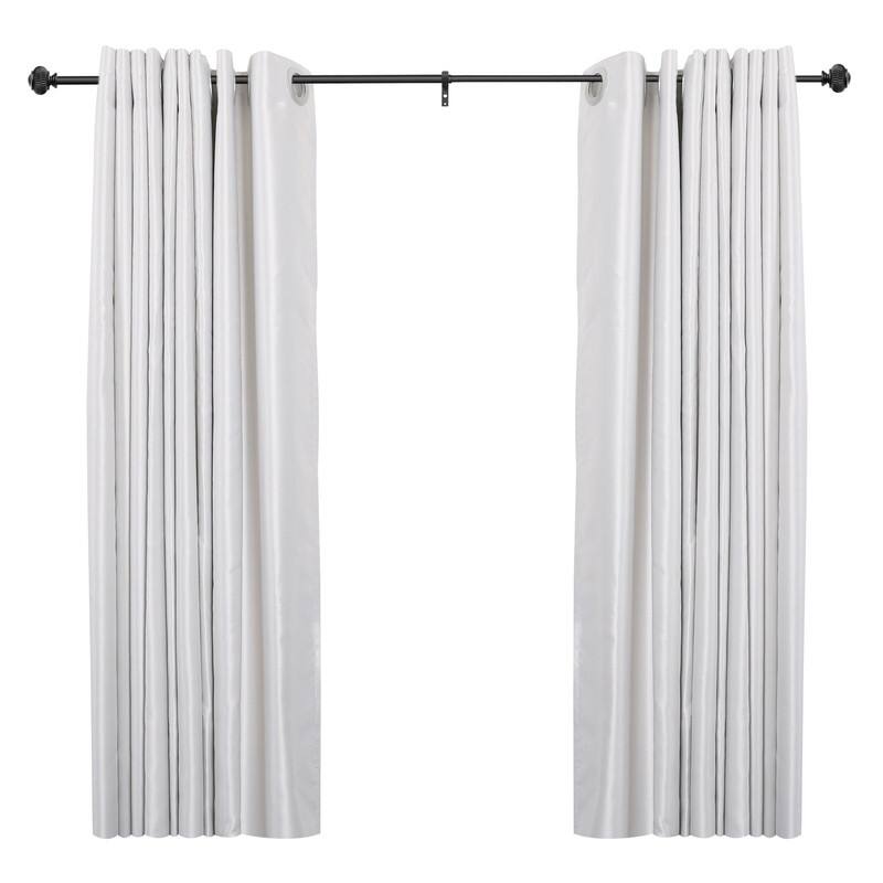 UTOPIA ALLEY Wall Mounted 3/4 Inch Curtain Rod - Adjustable Drapery Rods, Gold Curtain Rods, Bedroom Decorative Curtain Rods