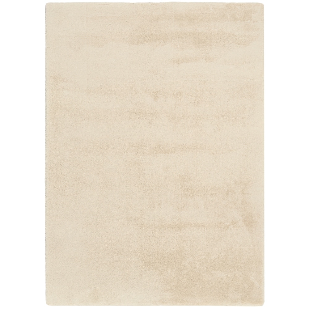 Nourison Soft Plush Faux Fur Indoor only Solid Area Rug