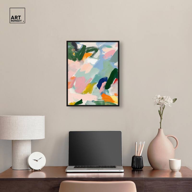 Abstract Brush Rhythm Canvas by Art Remedy