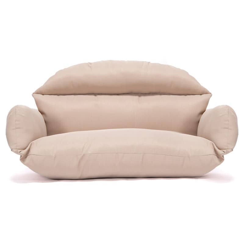 Egg Double Seat Cotton-filled Soft Swing Chair Cushion with Removable Cover, Weather-Resistant and Zipper for Indoor Outdoor