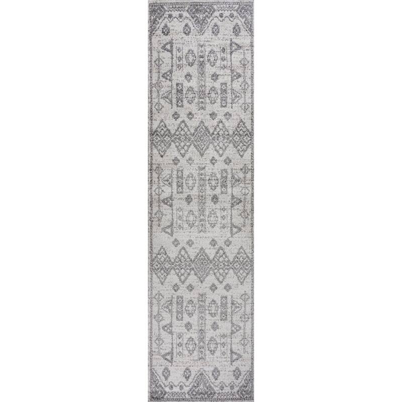 JONATHAN Y Skoura Tribal Diamond Geometric Area Rug - 2 X 10
