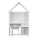 preview thumbnail 7 of 12, House-Shaped Kids Desk with a cushion stool House-Style Desk and Stool Set